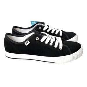 Hurley Black White Classic Low Top Ceta Suede Lace Up Lifestyle Sneakers Size 7